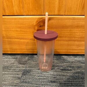 Kate Spade Pink Ombré Plastic Tumbler